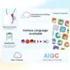 Interactive AI Toy,Bring Fun Learning Companionship to Kids,AI Companion Toy,Wearable to Any Plush Toy,Birthday Gift for Kids - Image 2