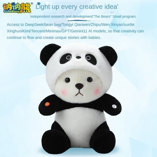 AI intelligent dialogue companion toys children's fun interactive coaxing to sleep bear doll cartoon enlightenment gift for children - Image 3